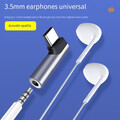 Usb-C-Typ-C-Auf-3 5-Mm-Kabeladapter Und Ladegerät 2-In-1-Kopfhörer-Aux-Audio- 