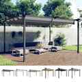 Pavillon mit Ausziehbarem Dach Partyzelt Mehrere Farben 3x3m/4x3 m vidaXL