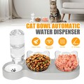 3-in-1 Katze Futternapf und Wassernapf Set Katzennapf 3er Set Doppel-Katzennäpfe