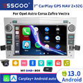 Android 13 Carplay Autoradio GPS NAVI KAM DAB+ 2+32GB Für Opel Astra H Corsa C D