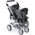Bayer Chic 2000 Puppen Tandem-Buggy Vario Jeans grey TOP