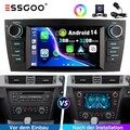 32G KAM+ Carplay Android 14 Autoradio GPS RDS BT MIC Für BMW 3er E90 E91 E92 E93