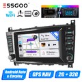 Android 13 Carplay Autoradio GPS NAV 2+32G Für Mercedes Benz C/CLC W203  W209
