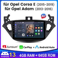 4+64G Android 14 Carplay Autoradio GPS NAV DAB+ Für Opel Corsa E 2015-2019 Adam 