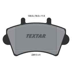 TEXTAR Bremsbelagsatz, Scheibenbremse 2361301