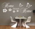 Wandtattoo Home sweet Home Zuhause Wandsticker Sprüche Flur Wandaufkleber 1