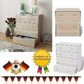 Sideboard mit 4 Schubladen Kommode Anrichte Highboard Anrichte Standschrank 