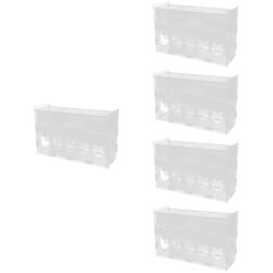  Set of 5 Klarer Futterbehälter Futterautomat Für Hühner Huhn Futterspender