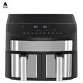 Aiorber Heißluftfritteuse 8L Fritteuse mit Doppelkammer, mit 10 Programmen