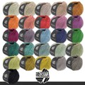Lana Grossa 5 x 50 g Diversa Wolle Baumwoll-Mischgarn Mélange Stricken 26 Farben