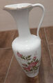 Schöne Vase mit Henkel - weiß mit Blumenmuster - Goldrand - KPM Royal - 25 cm
