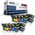 10x Alternative Tintenpatronen für Brother LC-12E Tinten Set - Office Plus Serie