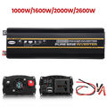 1300/2600W Reiner Sinus Spannungswandler 12V/230V Wechselrichter Inverter w/2USB