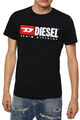 Diesel "T-Diegor-Div Maglietta" Herren T-Shirt Rundhals Kurzarm Schwarz (9XX)