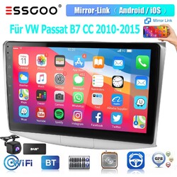 DAB+ Android 14 4+64G Für VW Passat B7 CC 2010-2015 Autoradio Carplay GPS Kamera