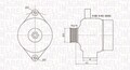 MAGNETI MARELLI Lichtmaschine Generator Lima 063731952010 für SAAB YS3F E79 D79