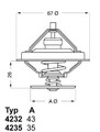Borgwarner (Wahler) 4235.80D Thermostat Kühlwasser Kühlmittel für BMW 1968 -