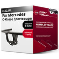 Anhängerkupplung starr + E-Satz 7pol universell für C-Klasse Sportcoupe 15- neu