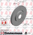 2x ZIMMERMANN Bremsscheibe 430.2646.20 für OPEL