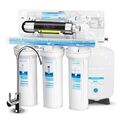 Geekpure 6-stufiges Umkehrosmose Trinkwasser Filtersystem mit UV Filter -75GPD