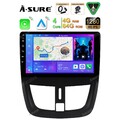 DAB+ Android 15 4+64G Autoradio Für Peugeot 207 2006-2014 Apple Carplay GPS WIFI