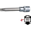 KS TOOLS 1/2" CHROMEplus Bit-Stecknuss XZN, lang, M8