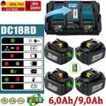 Für Makita BL1850B Akku 18V 6Ah 9Ah BL1860 B Li-ion Ersatzakku & Doppelladegerät