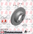 2x ZIMMERMANN Bremsscheibe COAT Z 460.1528.20 für 987 986 CAYMAN 24 BOXSTER 720