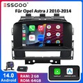 DAB+ Android 14 Carplay Autoradio Für Opel Astra J 2009-2014 Navi RDS 2+64G +KAM