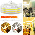 220V COB LED Streifen Stripe Lichtleiste Lichtband Lichtschlauch Lichterkette DE