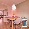 Retro RGB LED Hänge Pendel Lampe Fernbedienung Wohn Ess Zimmer Leuchte dimmbar
