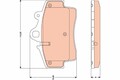 Bremsbelagsatz Scheibenbremse TRW GDB1756 für PORSCHE BOXSTER CAYMAN 987 Sport