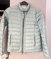Damen Woolrich Jacke Daunenjacke Stepp Feder Leicht S 34 36 38 Mint Türkis Blau