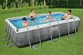 Bestway Power Steel Frame Pool-Set, 404x201x100cm Swimmingpool mit Leiter uvm.