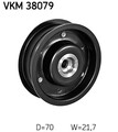 SKF Umlenk-/Führungsrolle Keilrippenriemen VKM 38079 für MERCEDES KLASSE VITO SL