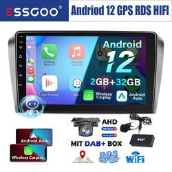 2+32G Android 12 DAB+ Autoradio CarPlay GPS HIFI RDS MIK Kam Für Mazda 3 2003-09