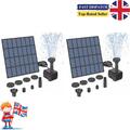 Solarpanel angetriebene Wasserspielpumpe für Garten Pool Teich Aquarium Brunnen