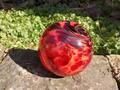 Ersatzglaskugel rot für Edelrost Blumen Glaskugel Dekokugel Glas Gartendeko