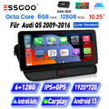 DAB+4G WiFi 10.25" Android 13 Audi Q5 Autoradio CarPlay IPS DSP SWC GPS Navi BT