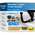 ANHÄNGERKUPPLUNG vert. abnehmbar für Mercedes C-Klasse 14-18 +13pol ESatz ECS