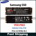 Samsung SSD 990 PRO 500GB 1TB 2TB PCIe 4.0 NVMe M.2 PS5 PC Laptop Black NEW