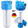 Wasserfilter Vorfilter 1" 5000 L/H Pumpenfilter Filter Hauswasserwerk 8 Bar Fest