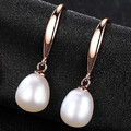 Damen Ohrringe Ohrhänger 925er Sterling Silber Süßwasser Perle Ohrschmuck RG