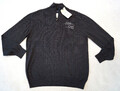 Tom Tailor Herren Pullover  Stehkragen Reißverschluss Gr.XXL dunkelgrau  NEU