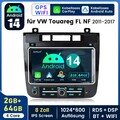 Für VW Touareg 2010-2018 Autoradio CarPlay Android 14.0 BT GPS Navi DSP 2GB+64GB