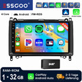 DAB+ Für Mercedes-Benz A/B Klasse/Vito W169 W639 W245 Autoradio 32G Android14 FM