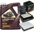 Inspektionspaket MANNOL Longlife 5W-30 5L für Hyundai Tucson 1.6 T-GDi