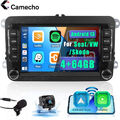 4G+64GB 7" Autoradio Android 13 Carplay Navi BT 2DIN Für VW GOLF 5 6 Passat Polo