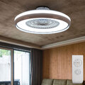 Deckenleuchte Deckenlampe Ventilator Deckenventilator Timer 3 Stufen LED D 60cm