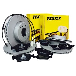 TEXTAR BREMSSCHEIBEN BELÄGE WK VORNE HINTEN passend für BMW 5er E39